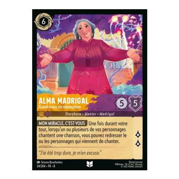Item Alma Madrigal, Grand-mère en rédemption - 34/204 - ROJ - Le Règne de Jafar - Brillante - Premium - Français