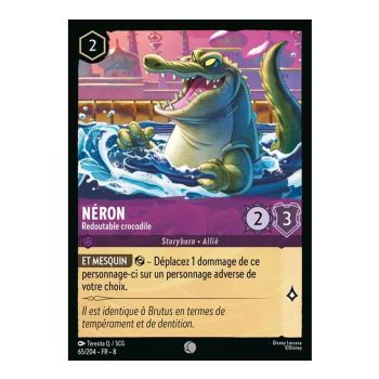 Item Néron, Redoutable crocodile - 65/204 - ROJ - Le Règne de Jafar - Brillante - Premium - Français