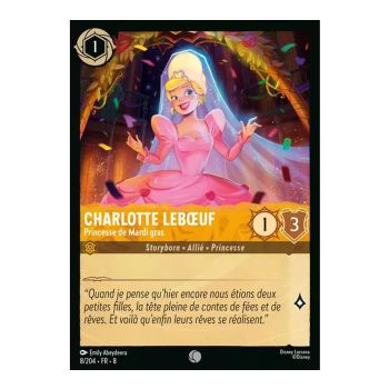 Item Charlotte Lebœuf, Princesse de Mardi gras - 8/204 - ROJ - Le Règne de Jafar - Commune - Français