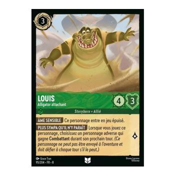 Item Louis, Alligator attachant - 95/204 - ROJ - Le Règne de Jafar - Brillante - Premium - Français