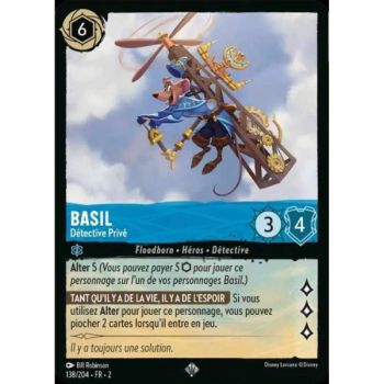Item Basil, Détective Privé - 138/204 - ROTF - L'Ascension Des Floodborn - Brillante - Premium - Français