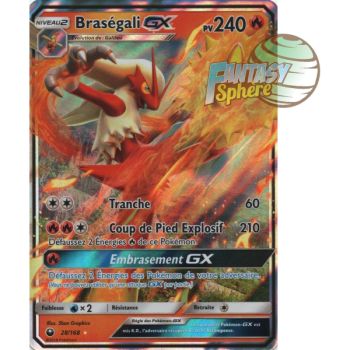 Item Braségali GX - Ultra Rare 28/168 - Soleil et Lune 7 Tempête Céleste