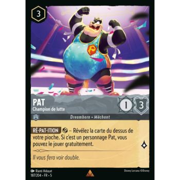 Item Pat - Champion de lutte - 187/204 - SSK - Ciel Scintillant - Brillante - Premium - Français