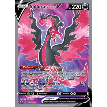 Item Sulfura de Galar V - Full Art Ultra Rare 176/198 - Epee et Bouclier 6 Regne de Glace