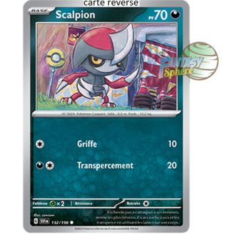 Item Scalpion - Reverse 132/198 - Ecarlate et Violet
