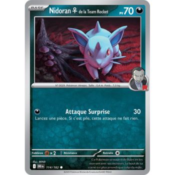 Item Nidoran♀ de la Team Rocket - Reverse 114/182 - Ecarlate et Violet 10 Rivalités Destinées