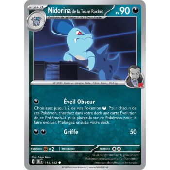 Item Nidorina de la Team Rocket - Reverse 115/182 - Ecarlate et Violet 10 Rivalités Destinées