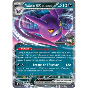 Item Nostenfer Ex de la Team Rocket - Double Rare 122/182 - Ecarlate et Violet 10 Rivalités Destinées