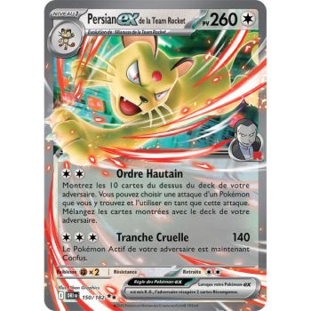 Item Persian Ex de la Team Rocket - Double Rare 150/182 - Ecarlate et Violet 10 Rivalités Destinées