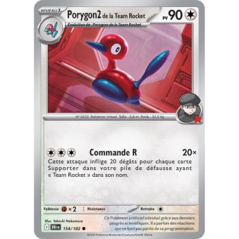 Item Porygon2 de la Team Rocket - Commune 154/182 - Ecarlate et Violet 10 Rivalités Destinées