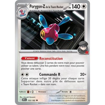 Item Porygon-Z de la Team Rocket - Peu Commune 155/182 - Ecarlate et Violet 10 Rivalités Destinées