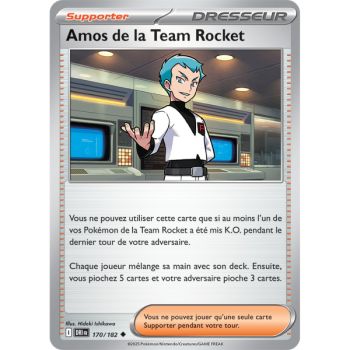 Item Amos de la Team Rocket - Peu Commune 170/182 - Ecarlate et Violet 10 Rivalités Destinées