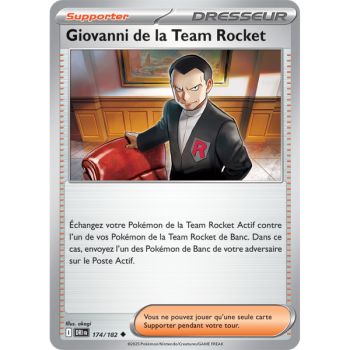 Item Giovanni de la Team Rocket - Peu Commune 174/182 - Ecarlate et Violet 10 Rivalités Destinées