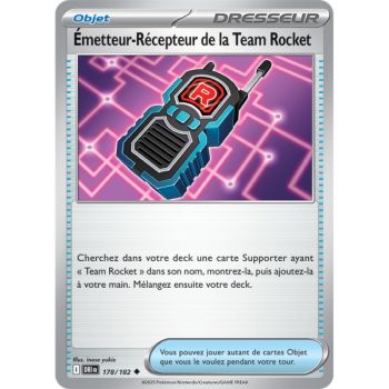 Item Émetteur-Récepteur de la Team Rocket - Peu Commune 178/182 - Ecarlate et Violet 10 Rivalités Destinées