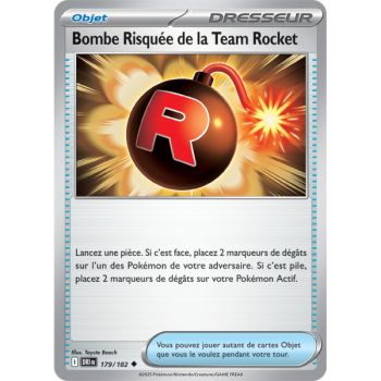 Item Bombe Risquée de la Team Rocket - Reverse 179/182 - Ecarlate et Violet 10 Rivalités Destinées