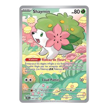 Shaymin - Illustration Rare 185/182 - Ecarlate et Violet 10 Rivalités Destinées