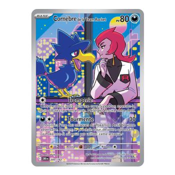 Cornèbre de la Team Rocket - Illustration Rare 200/182 - Ecarlate et Violet 10 Rivalités Destinées