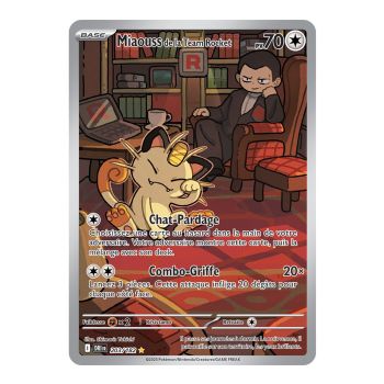 Miaouss de la Team Rocket - Illustration Rare 203/182 - Ecarlate et Violet 10 Rivalités Destinées