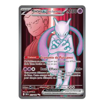 Mewtwo Ex de la Team Rocket - Ultra Rare 213/182 - Ecarlate et Violet 10 Rivalités Destinées