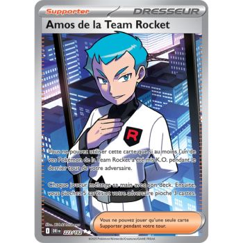 Item Amos de la Team Rocket - Ultra Rare 223/182 - Ecarlate et Violet 10 Rivalités Destinées