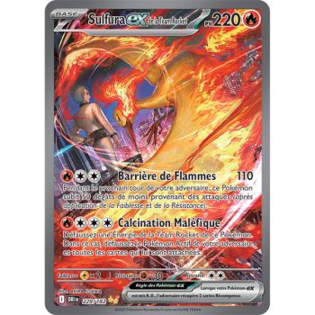 Item Sulfura Ex de la Team Rocket - Special Illustration Rare 229/182 - Ecarlate et Violet 10 Rivalités Destinées