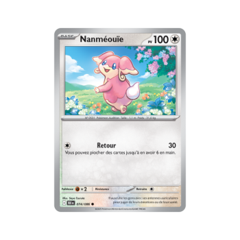 Item Nanméouïe - Reverse Pokéball 74/86 - Ecarlate et Violet 10.5 Foudre Noire