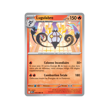 Item Lugulabre - Holo Rare 18/86 - Ecarlate et Violet 10.5 Flamme Blanche
