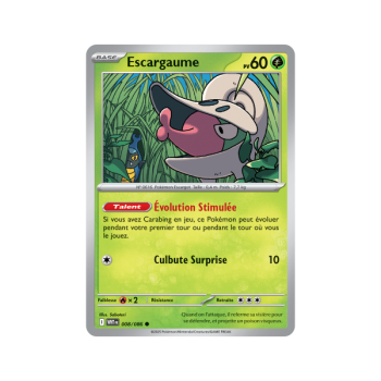 Item Escargaume - Reverse 8/86 - Ecarlate et Violet 10.5 Flamme Blanche