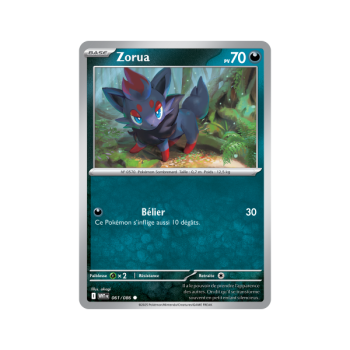 Item Zorua - Reverse 61/86 - Ecarlate et Violet 10.5 Flamme Blanche