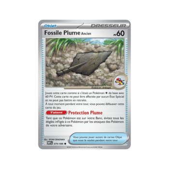 Item Fossile Plume Ancien - Reverse 79/86 - Ecarlate et Violet 10.5 Flamme Blanche