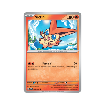 Item Victini - Holo Rare 12/86 - Ecarlate et Violet 10.5 Foudre Noire