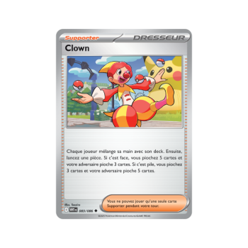Item Clown - Reverse Pokéball 83/86 - Ecarlate et Violet 10.5 Flamme Blanche