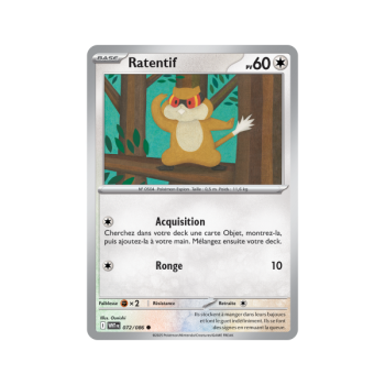 Item Ratentif - Reverse Pokéball 72/86 - Ecarlate et Violet 10.5 Flamme Blanche