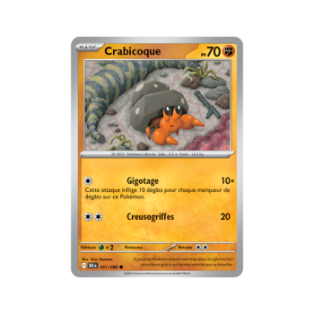 Item Crabicoque - Reverse Masterball 51/86 - Ecarlate et Violet 10.5 Foudre Noire