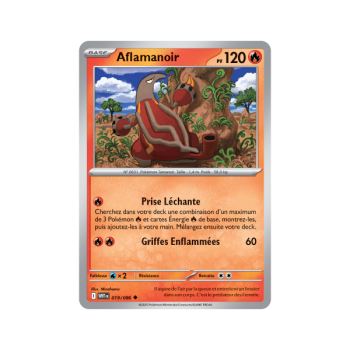 Item Aflamanoir - Reverse Masterball 19/86 - Ecarlate et Violet 10.5 Flamme Blanche