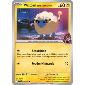 Item Wattouat de la Team Rocket - Commune 72/182 - Ecarlate et Violet 10 Rivalités Destinées