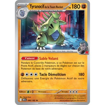Item Tyranocif de la Team Rocket - Reverse 96/182 - Ecarlate et Violet 10 Rivalités Destinées