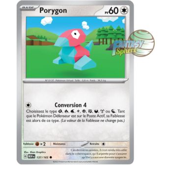 Item Porygon - Reverse 137/165 - Ecarlate et Violet 151