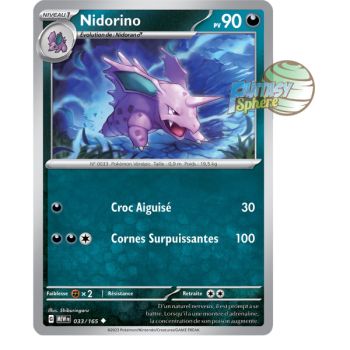 Item Nidorino - Peu Commune 33/165 - Ecarlate et Violet 151