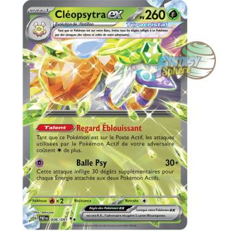 Item Cléopsytra EX -  Double Rare 6/91 - Ecarlate et Violet Destinées de Paldea