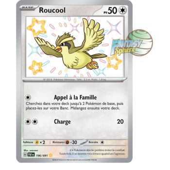 Item Roucool -  Shiny Rare 196/91 - Ecarlate et Violet Destinées de Paldea