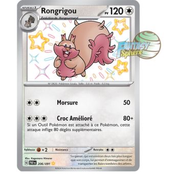 Item Rongrigou -  Shiny Rare 206/91 - Ecarlate et Violet Destinées de Paldea
