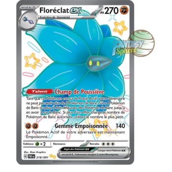 Item Floréclat EX -  Shiny Ultra Rare 218/91 - Ecarlate et Violet Destinées de Paldea