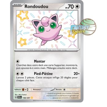 Item Rondoudou -  Shiny Rare 198/91 - Ecarlate et Violet Destinées de Paldea