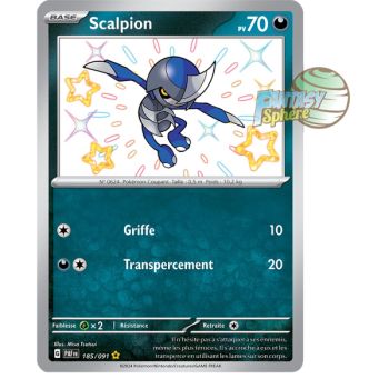 Item Scalpion -  Shiny Rare 185/91 - Ecarlate et Violet Destinées de Paldea