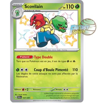 Item Scovilain -  Shiny Rare 107/91 - Ecarlate et Violet Destinées de Paldea