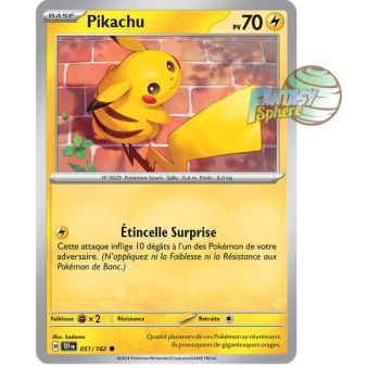 Item Pikachu - Reverse 51/162 - Ecarlate et Violet Forces Temporelles