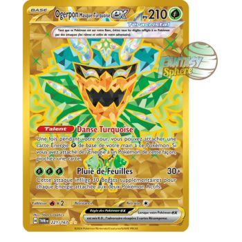 Item Ogerpon Masque Turquoise-ex - Hyper Rare 221/167 - Ecarlate et Violet Mascarade Crépusculaire