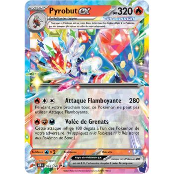 Item Pyrobut EX - Double Rare 28/142 - Ecarlate et Violet Couronne Stellaire