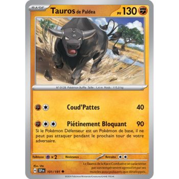 Item Tauros de Paldea - Reverse 101/191 - Ecarlate et Violet Etincelle Déferlante